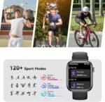 Smart Watch for Men Women(Answer/Make Call), 1.83" Fitness Watch with Heart Rate/Blood Pressure/Blood Oxygen, Pedometer, Sleep Tracker,120+ Sport Modes, IP68 Waterproof Fitness Tracker for Android iOS - Image 4