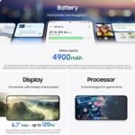 Samsung Galaxy S25 FE Cell Phone (2025), 128GB AI Smartphone, Navy | Unlocked Android, Large Display, 4900mAh Battery, High Res-Camera, AI Photo Edits, Durable, US 1 Yr Warranty - Image 2