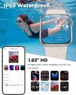 Smart Watch, Fitness Watch for Women Men with 24/7 Heart Rate/Blood Pressure Monitor,Pedometer, Sleep Tracker, 120+ Sport Modes, IP68 Waterproof Activity&Fitness Tracker Compatible with Android iPhone - Image 7