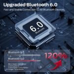 Monster Open Ear AC336 Headphones, Bluetooth 6.0 Wireless Earbuds with Stereo Sound, ENC Clear Call, 21H Playtime, Type-C Charging, Touch Control, IPX6 Waterproof Open Ear Earbuds for Sports - Image 3