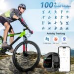Smart Watch for Men Women with Alexa Built-in, Bluetooth Calling, 1.83'' HD Touch Screen Fitness Tracker with Heart Rate/Sleep Monitor, 120+ Sports Modes, IP68 Water-Resistant Watch for Android & iOS - Image 4