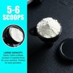 2Pack Protein Powder Container to go Portable Supplement Funnels for Filling Bottles with Protein Powder Compartment Pill Storage, Great for Workout, Travel, to-Go, Fitness - Image 5