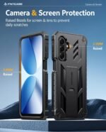 FNTCASE for Samsung Galaxy A17-5G Phone Case with Built-in Screen Protector | Rugged Kickstand, 20FT Military-Grade Drop Protection, Matte Textured, Heavy Duty Shockproof TPU Protective Cover - Image 7