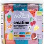 Wellah Creatine for Women (Variety Pack) 30 Stick Packs, 6 Flavors | 3g of Creatine Monohydrate Powder with Dandelion & Cranberry Extract, to-Go Packets