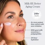 Beekman 1802 Milk RX Advanced Better Aging Face Cream, 1.69 fl oz | Collagen Moisturizer, 4x Retinol Alternative with Goat Milk Exosomes & Polypeptide, Firming Cream - Image 2