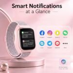 Smart Watch for Women, Bluetooth Answer/Make Calls, 1.83"HD Screen, 2 Bands | IP67 Waterproof Fitness Tracker, Heart Rate/Sleep Monitor, DIY Dial, Multi-Sport Modes Pedometer, Smartwatch for iOS/Android - Image 5