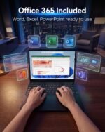 15.6'' AI Laptop with Office 365 12GB RAM 256GB SSD Win 11 Laptops - Image 6