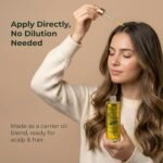 Organic Rosemary Oil for Hair Growth – Infused with Biotin, Castor Oil & Peppermint for Healthier Hair & Stronger Roots, Split Ends & Dry Scalp Treatment - with Dropper (3.38 fl oz) - Image 4