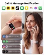 Smart Watch, Fitness Watch for Women Men with 24/7 Heart Rate/Blood Pressure Monitor,Pedometer, Sleep Tracker, 120+ Sport Modes, IP68 Waterproof Activity&Fitness Tracker Compatible with Android iPhone - Image 4