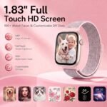 Smart Watch for Women, Bluetooth Answer/Make Calls, 1.83"HD Screen, 2 Bands | IP67 Waterproof Fitness Tracker, Heart Rate/Sleep Monitor, DIY Dial, Multi-Sport Modes Pedometer, Smartwatch for iOS/Android - Image 2