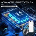 TRAUSI Wireless Earbuds with Smart Touch Screen & 180° Rotating Case – Bluetooth 5.4 Headphones, Noise Cancelling Ear Buds, Stress Relief Design Earphones - Image 3