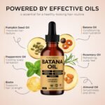 PRIME NATURAL Hair Oil - Batana, Rosemary, Pumpkin Seed, Castor, Almond & Peppermint Oil - Biotin Infused Frizzy & Dry Scalp Care - 2oz - Image 5