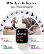 Smart Watch, Fitness Watch for Women Men with 24/7 Heart Rate/Blood Pressure Monitor,Pedometer, Sleep Tracker, 120+ Sport Modes, IP68 Waterproof Activity&Fitness Tracker Compatible with Android iPhone - Image 3