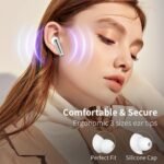 Monster N-Lite 203 AirLinks Wireless Earbuds, Bluetooth 5.3 Headphones HiFi Stereo, Wireless Earphones with 30H Playback, Type-C Charging, HD Clear Call, Touch Control, IPX6 in-Ear Earbuds, Silver - Image 6