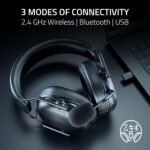 Razer BlackShark V3 X HyperSpeed Wireless PC Gaming Headset, Black | 50mm Drivers, Cardioid Mic, 2.4 GHz, Bluetooth, USB, Works with Mac, PS5, Nintendo Switch, Smartphone, 70 Hr Battery - Image 6