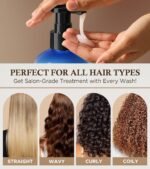 Biotin Shampoo for 3X Faster Hair Growth, 80% Less Hair Loss w/Thuja Extract, Deep Nourishing Hair Care w/Batana Noni Fruit Oil for Softer Shiner Hair,Dandruff Rosemary Shampoo for Men Women,11.83oz - Image 6