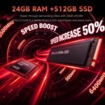 KAIGERR Gaming Laptop, 24GB DDR5 512GB NVMe SSD Laptop Computer with AMD Ryzen 7 H255(8C/16T, Up to 4.9GHz), 16.0 inch Windows 11 Laptop, Radeon RX Vega 8 Graphics,WiFi 6, Backlit KB - Image 4