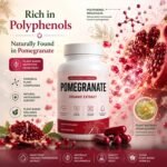 Organic Pomegranate Extract Capsules, Pomegranate Supplement with Naturally Occurring Polyphenols, Plant-Based Daily Wellness Formula, Non-GMO & Gluten Free, 60 Vegan Capsules - Image 2