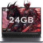 KAIGERR Gaming Laptop, 24GB DDR5 512GB NVMe SSD Laptop Computer with AMD Ryzen 7 H255(8C/16T, Up to 4.9GHz), 16.0 inch Windows 11 Laptop, Radeon RX Vega 8 Graphics,WiFi 6, Backlit KB