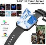 Smart Watch for Men Women(Answer/Make Call), 1.83" Fitness Watch with Heart Rate/Blood Pressure/Blood Oxygen, Pedometer, Sleep Tracker,120+ Sport Modes, IP68 Waterproof Fitness Tracker for Android iOS - Image 6