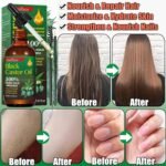 3 Pack Jamaican Black Castor Oil in Glass Bottle, 100% Pure Castor Oil Organic Cold Pressed for Hair Growth, Eyelashes, Eyebrows, Face Moisturizer & Deep Full Body Skin Hydration,Hexane Free - Image 4
