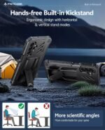 FNTCASE for Samsung Galaxy A17-5G Phone Case with Built-in Screen Protector | Rugged Kickstand, 20FT Military-Grade Drop Protection, Matte Textured, Heavy Duty Shockproof TPU Protective Cover - Image 5