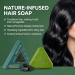 Nature Triangle Usman Grass Shampoo Bar for Hair Growth & Thickening - Image 3