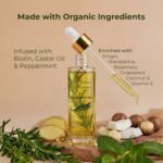 Organic Rosemary Oil for Hair Growth – Infused with Biotin, Castor Oil & Peppermint for Healthier Hair & Stronger Roots, Split Ends & Dry Scalp Treatment - with Dropper (3.38 fl oz) - Image 2