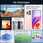 KN16 ProMax Unlocked Cell Phones, 12+512GB Android 6.8" 108MP 5000mAh - Image 3