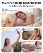 Smart Watch, Fitness Watch for Women Men with 24/7 Heart Rate/Blood Pressure Monitor,Pedometer, Sleep Tracker, 120+ Sport Modes, IP68 Waterproof Activity&Fitness Tracker Compatible with Android iPhone - Image 6