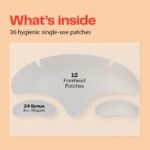 Morrow One Forehead Wrinkle Patches Peptide Face Tape Overnight 36 Count - Image 5
