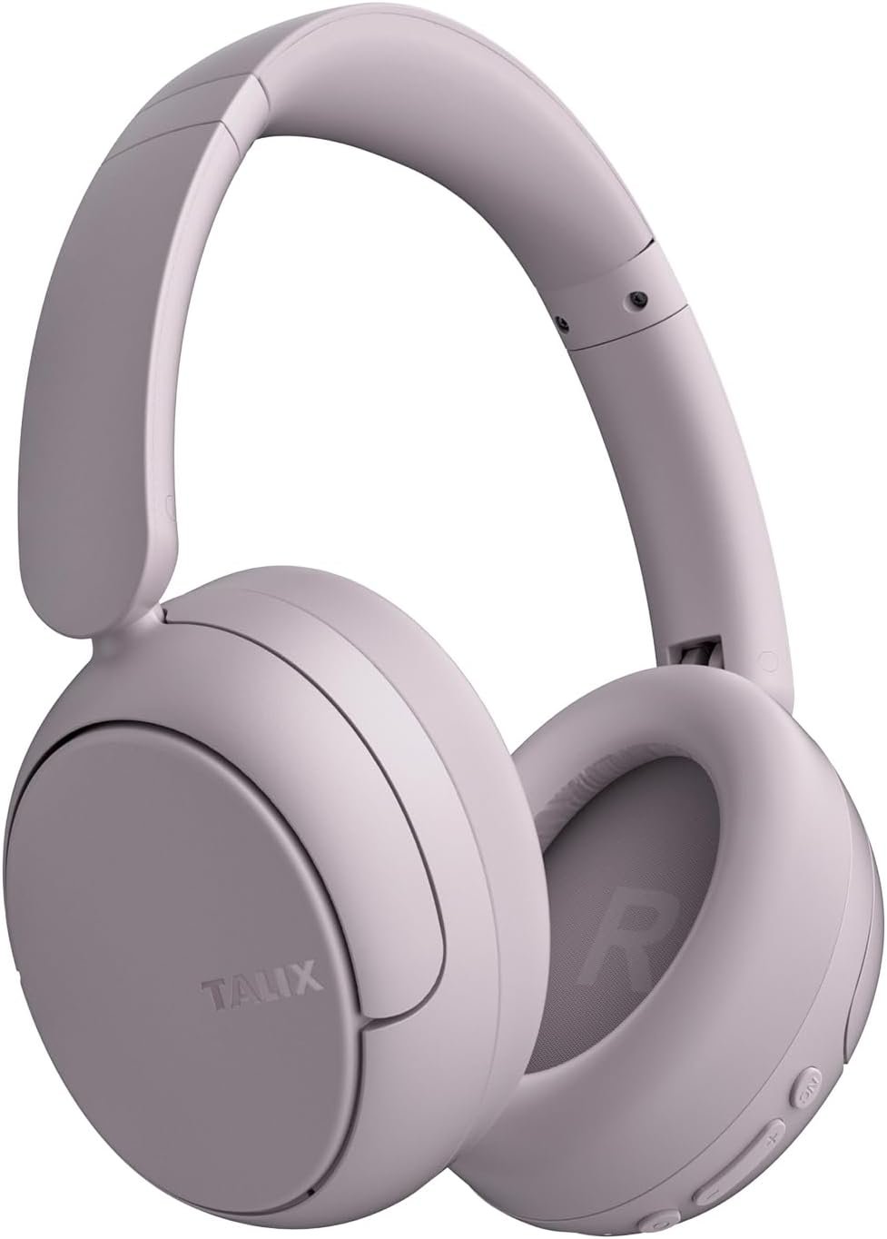 51613QKxujL._AC_SL1500_.jpg TALIX H30 Hybrid Active Noise Cancelling Headphones, 110H Playtime Hi-Res Audio Bluetooth 6.0 Wireless Over Ear ANC Headphones for Commute/Travel (Purple) - Image 1