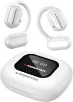 Monster Open Ear Bluetooth Earbuds, ENC Noise Canceling Headphones,White