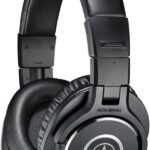 Audio-Technica ATH-M40x Professional Studio Monitor Headphone, Black, with Cutting Edge Engineering, 90 Degree Swiveling Earcups, Pro-Grade Earpads/Headband, Detachable Cables Included