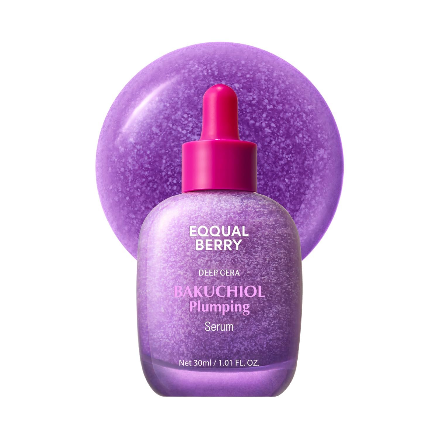 618T7LEJpqL._SL1500_.jpg EQQUALBERRY Bakuchiol Plumping Serum | 0.5% Bakuchiol Retinol Alternative | Pore Minimizer for Sensitive Skin | Niacinamide & Peptide Wrinkle Care | Korean Skincare (1.01oz / 30ml) - Image 1