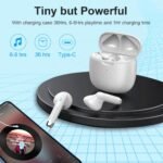 Wireless Earbuds, Bluetooth 5.4 Headphones in Ear with 4 Noise Cancelling Mic, Earbuds Stereo Bass, IP7 Waterproof Sports Wireless Earphones, 36H Playtime USB C Charging Buds White for Android iOS - Image 7