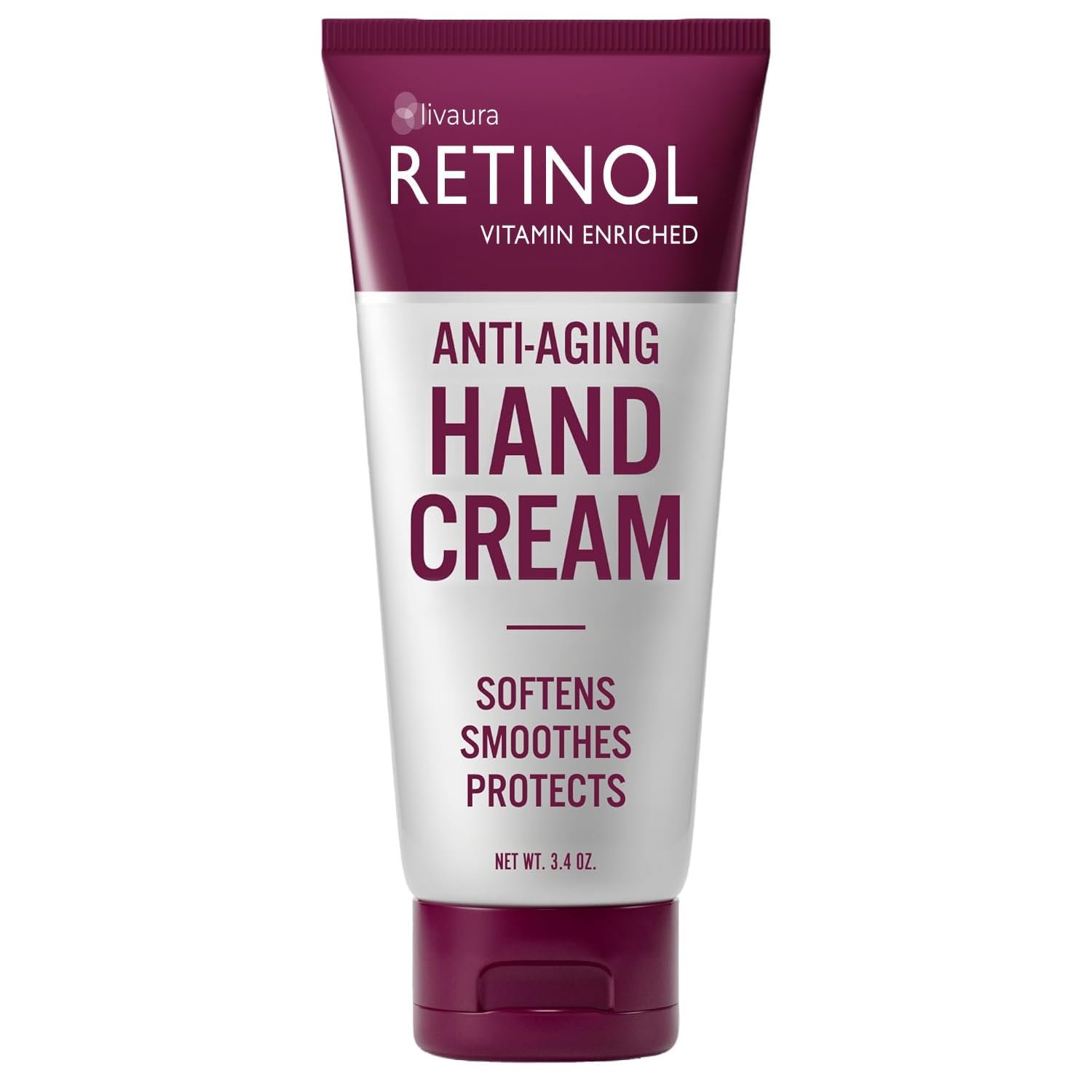61LV3RLcaL._SL1500_.jpg LIVAURA Retinol Anti-Aging Hand Cream - Daily Lotion for Dry, Cracked Hands - Image 1