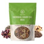 Herbal Hair Oil Mix Blend 17 Raw Herbs Blend Hair Oil Mix 3.5oz (100g) | Goodness of Ayurvedic Natural Herbs for Oil Infusion, Instant Premix for Hair Oil.