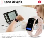 Fitness Trackers,Heart Rate Blood Oxygen Sleep Monitor,1.47‘’ OLED Display,Calorie Pedometer Steps Counter Activity watchs,Smart Band 24/7 Health Monitoring(Black) - Image 3