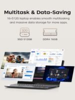 MALLRACE Gaming Laptop,16GB RAM 512GB SSD Laptop Computer with Numeric KB,AMD Ryzen 5 7430U (Beat Intel i7-1255,up to 4.3GHz), Radeon Graphics,15.6inch FHD Display AMD Laptop,Type_C,WiFi 6 - Image 3