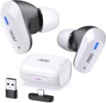 AOC Wireless Gaming Earbuds for PS5 PC Switch, 2.4GHz USB-C Dongle ACT3512