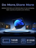 Laptop, 2026 New Laptop Computer with Intel Twin Lake N150 Processor(Up to 3.6GHz), 16GB RAM 512GB NVMe SSD, 15.6" FHD Display, Windοws 11/Student/Business Laptop, HDMI, USB3.2, Long Battery Life - Image 8