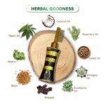 Hair Oil with Coconut, Rosemary & Bhringraj 200ml - Image 6