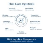Blue Nectar Rosemary Oil with Bhringraj, Amla and 9 Herbs for Natural Hair Growth (6.76 Fl Oz) - Image 6