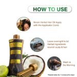 Hair Oil with Coconut, Rosemary & Bhringraj 200ml - Image 8
