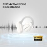 Monster Open Ear Bluetooth Earbuds, ENC Noise Canceling Headphones,White - Image 2