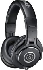 Audio-Technica ATH-M40x Professional Studio Monitor Headphone, Black, with Cutting Edge Engineering, 90 Degree Swiveling Earcups, Pro-Grade Earpads/Headband, Detachable Cables Included - Image 2