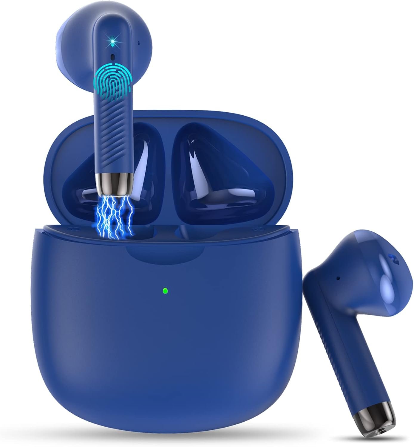 61kSnpwuyQL._AC_SL1500_.jpg Wireless Earbuds, Bluetooth 5.4 Earbuds Stereo Bass, Bluetooth Headphones - Image 1