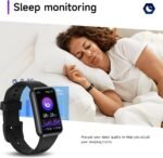 Fitness Trackers,Heart Rate Blood Oxygen Sleep Monitor,1.47‘’ OLED Display,Calorie Pedometer Steps Counter Activity watchs,Smart Band 24/7 Health Monitoring(Black) - Image 4