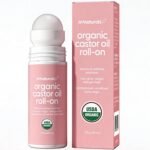 Organic Castor Oil Roll On - Extra Virgin, Unrefined & Hexane-free (3oz)